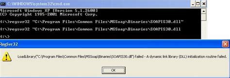 DLL initialization routine failed (with java integration.